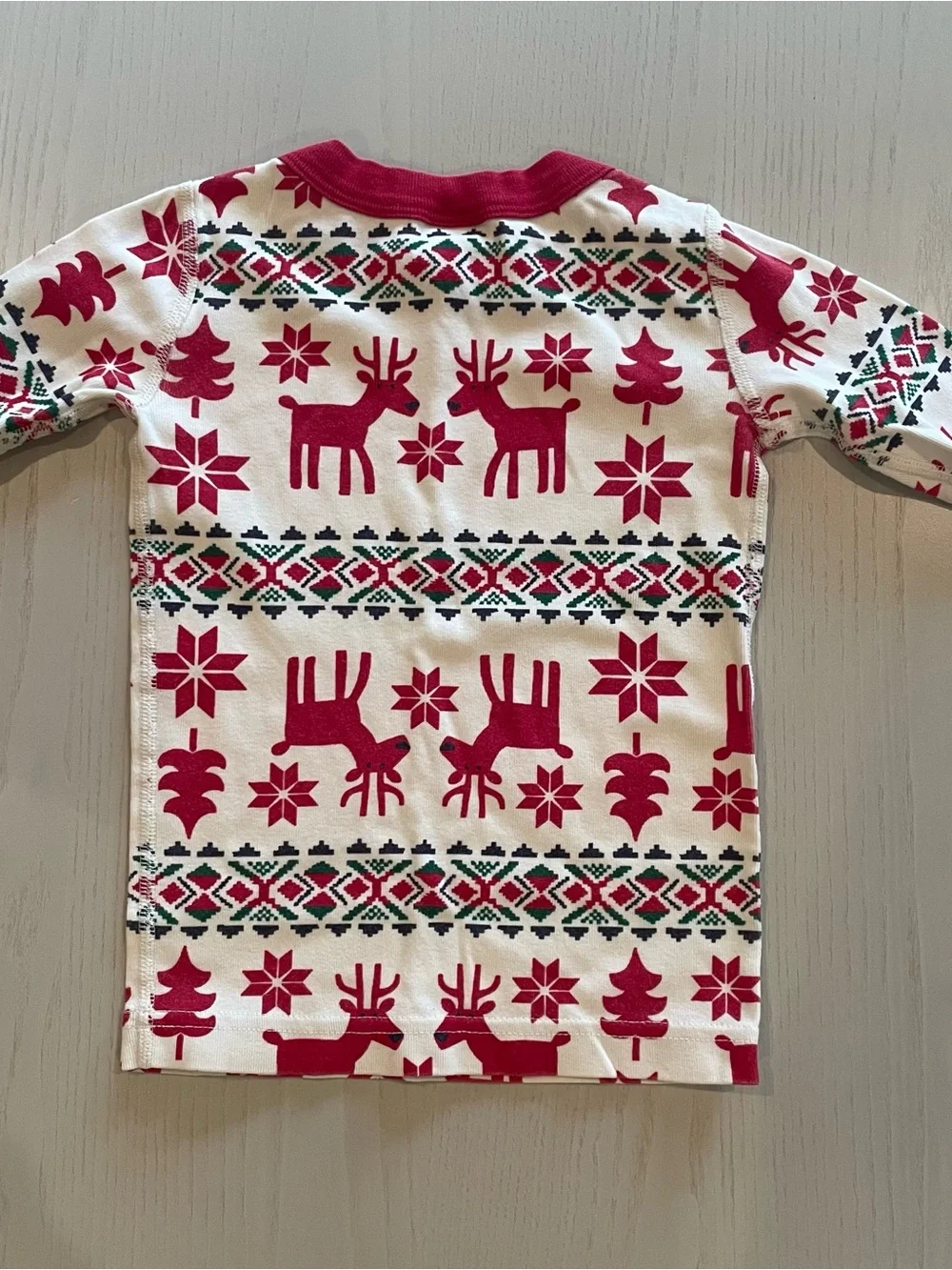 Hanna Andersson Holiday Dear Deer HannaJams Cotton Pajama Set - Size 4 100